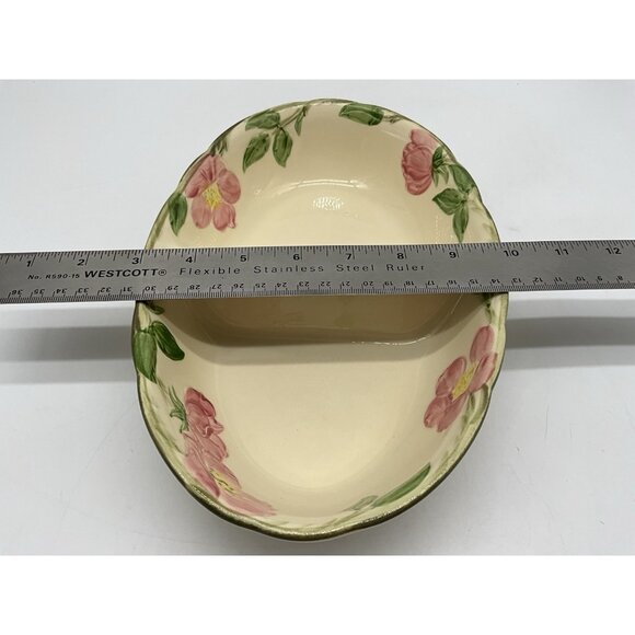 Desert Rose Divided Vegetable Dish from Franciscian Earthernware Vintage 1970s - Picture 13 of 15